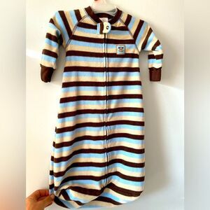 Loven cuddles baby sleep sack striped fleece 6m